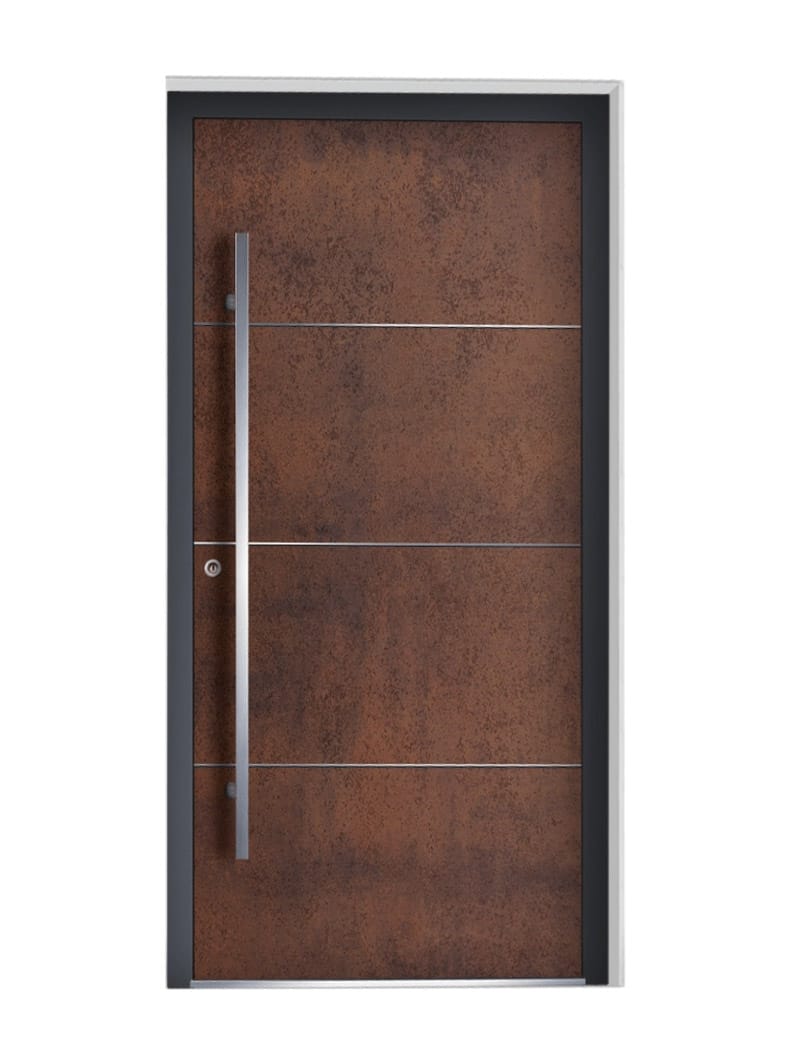 Wide Glass Panels for a Contemporary and Stylish Entrance