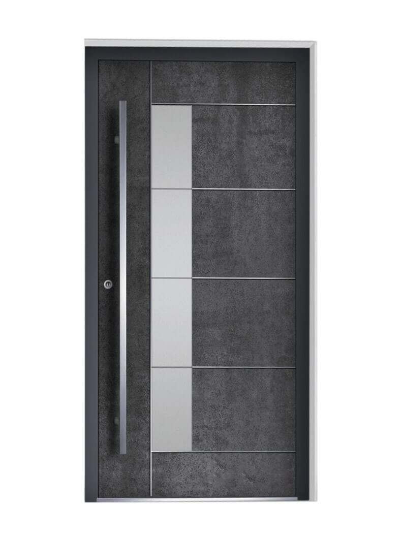 Achieve a Modern Look with Clean Lines on Your Front Door
