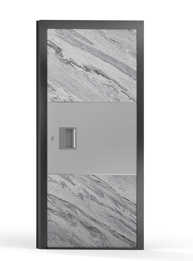 Modern Handles for a Stylish Aluminum Front Door